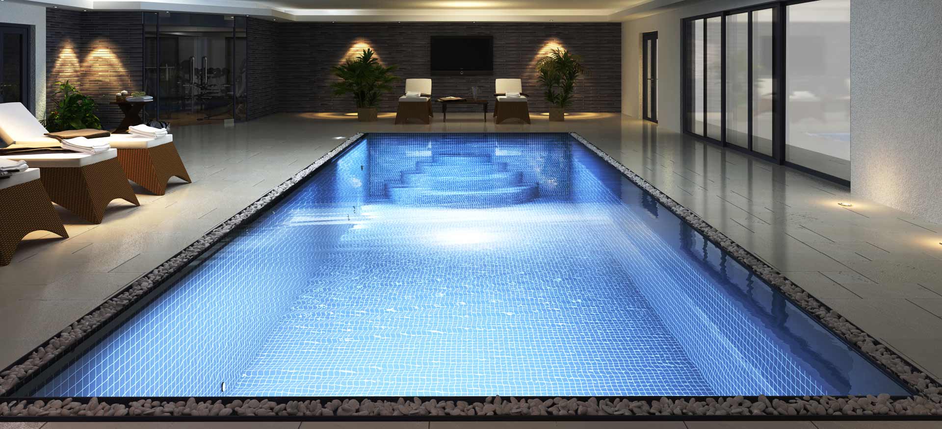Swimming Pool Interior CGI