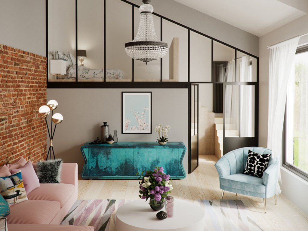 Pastel Interior design CGI sample
