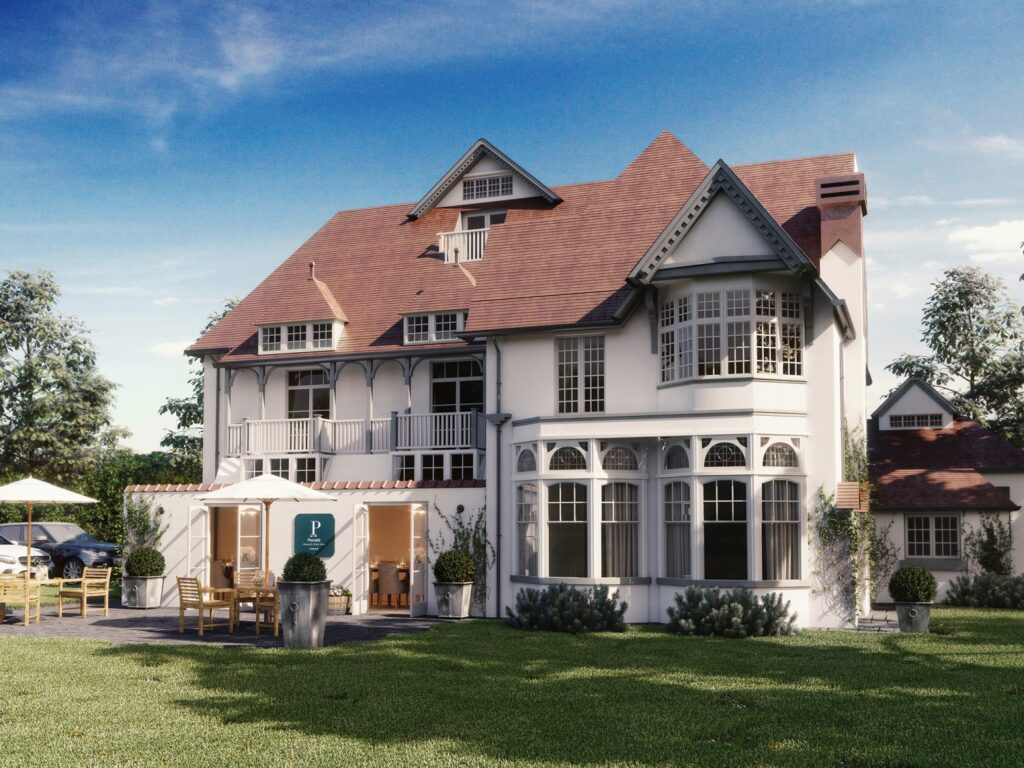 Exterior CGI - large hotel front view