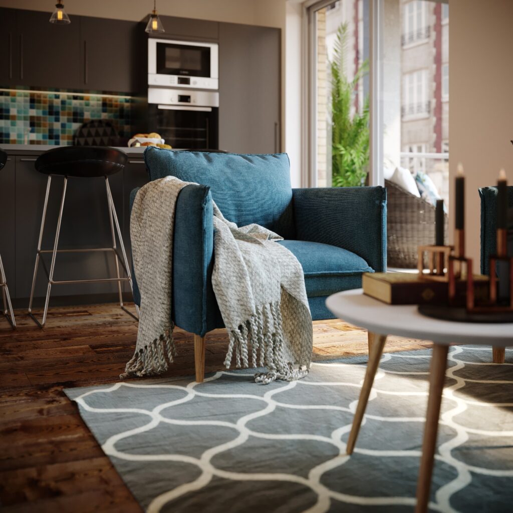 Closeup chair 3D render - What makes an aspirational interior render?