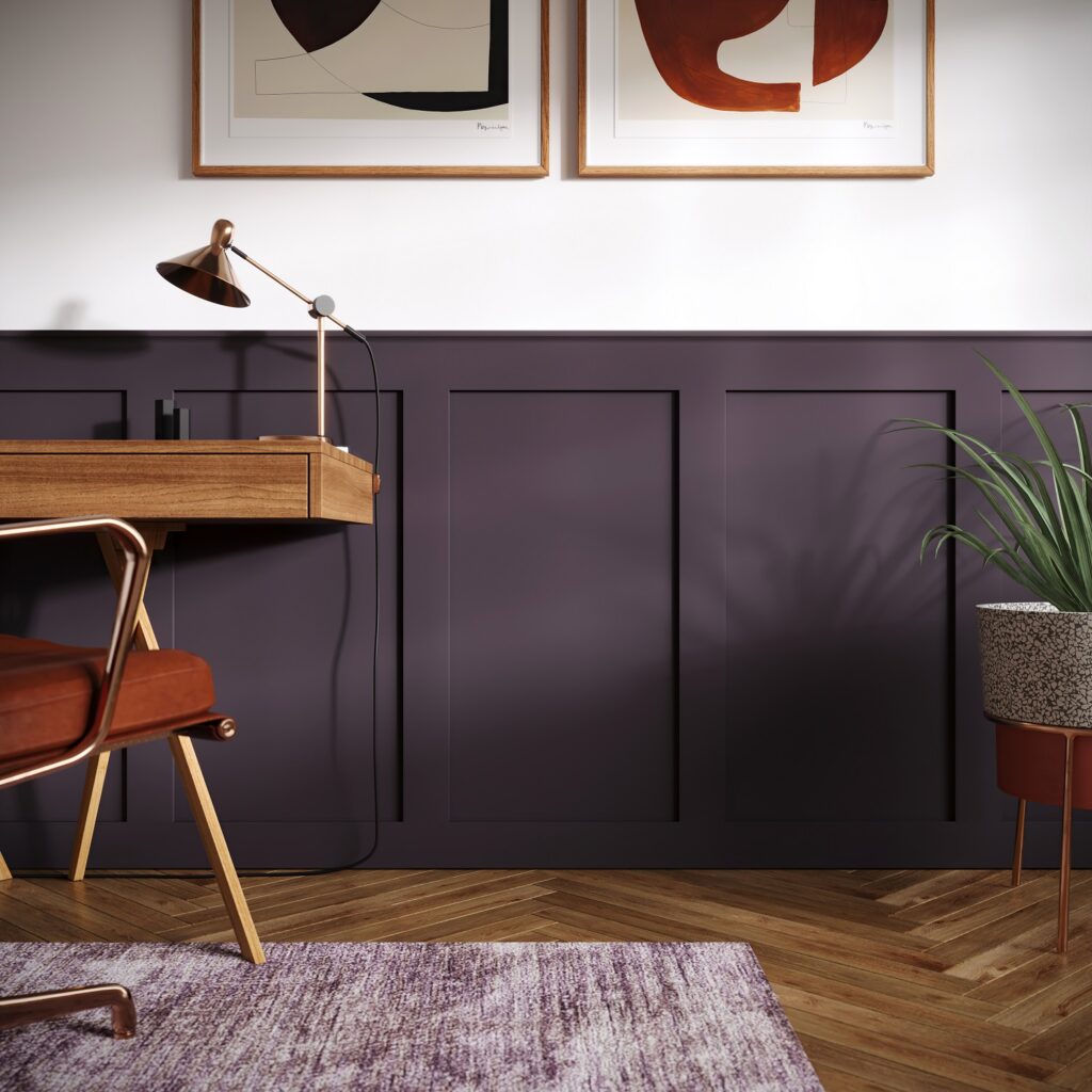 The same wall panelling, option 3