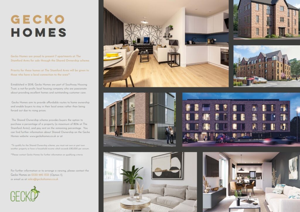 Property brochure company information page example - developer profile section